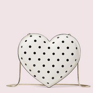 kate spade 3d cabana dot heart crossbody bag purse
